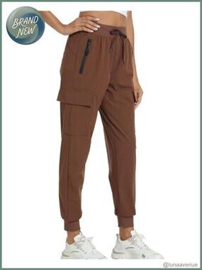 Women's Lightweight Joggers Hiking Cargo Pants with 4 Pockets Quick Dry